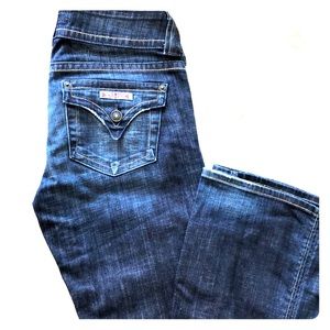 Hudson bootcut  jean. Low rise. Short zipper